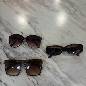 Stylish Tortoiseshell Sunglasses Set